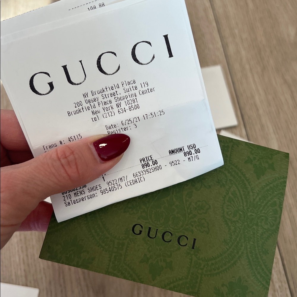 Gucci men’s Rhyton sneaker size 7 - Picture 9 of 13